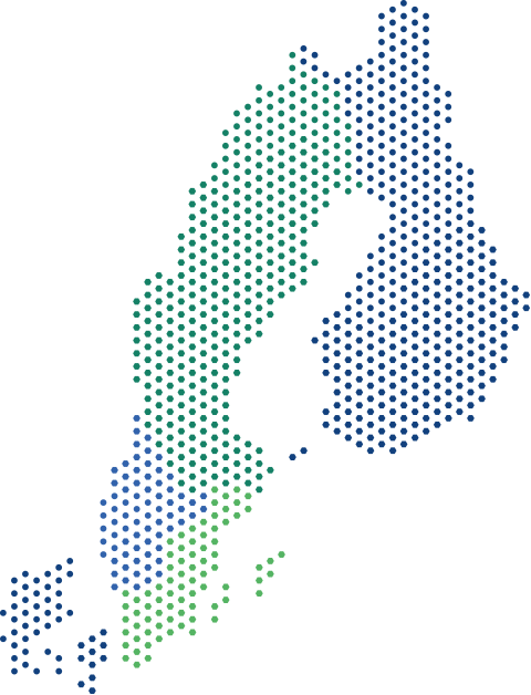 Nordiska länder skiss